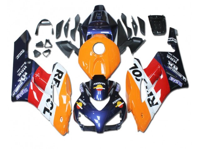 Loja Carenagem Moto Honda CBR 1000RR 04-05 - Laranja Vermelho Azul Repsol Loja Carenagem Moto Honda CBR 1000RR 04-05 - Laranja Vermelho Azul Repsol