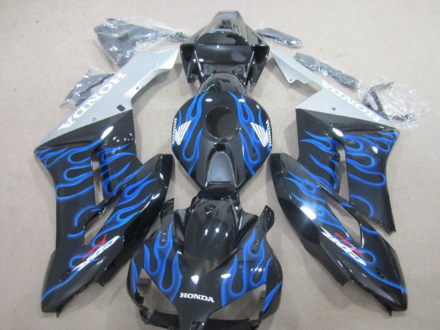 Loja Carenagem Moto Honda CBR 1000RR 04-05 - Preto Azul Chama Loja Carenagem Moto Honda CBR 1000RR 04-05 - Preto Azul Chama