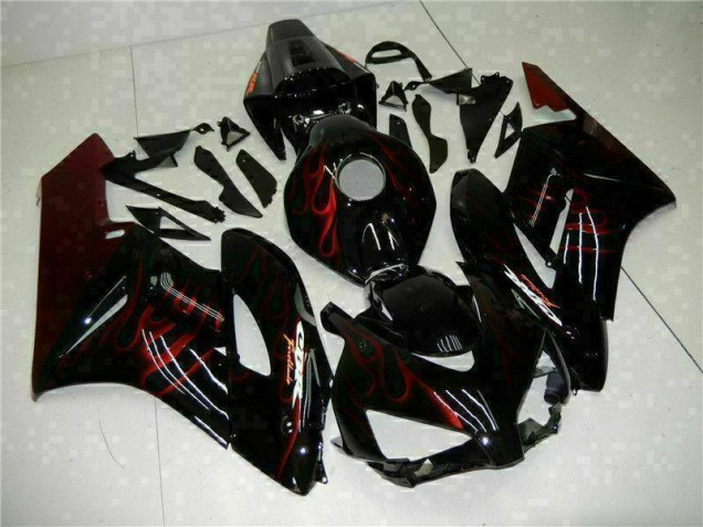 Loja Carenagem Moto Honda CBR 1000RR 04-05 - Vermelho Chama Preto