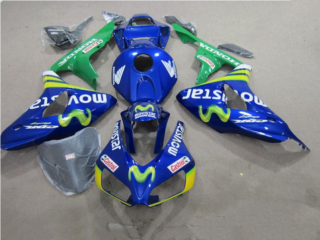 Loja Carenagem Moto Honda CBR 1000RR 06-07 - Azul Movistar Castrol Loja Carenagem Moto Honda CBR 1000RR 06-07 - Azul Movistar Castrol