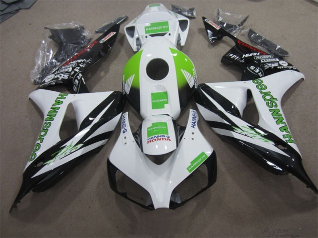 Loja Carenagem Moto Honda CBR 1000RR 06-07 - Branco Verde Hannspree Loja Carenagem Moto Honda CBR 1000RR 06-07 - Branco Verde Hannspree