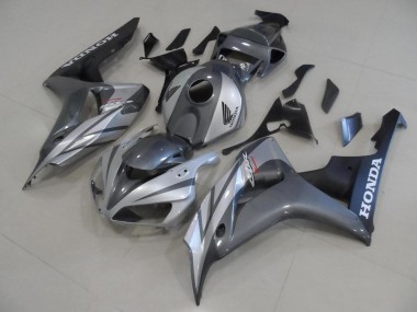 Loja Carenagem Moto Honda CBR 1000RR 06-07 - Cinzento Prata & Preto Fosco