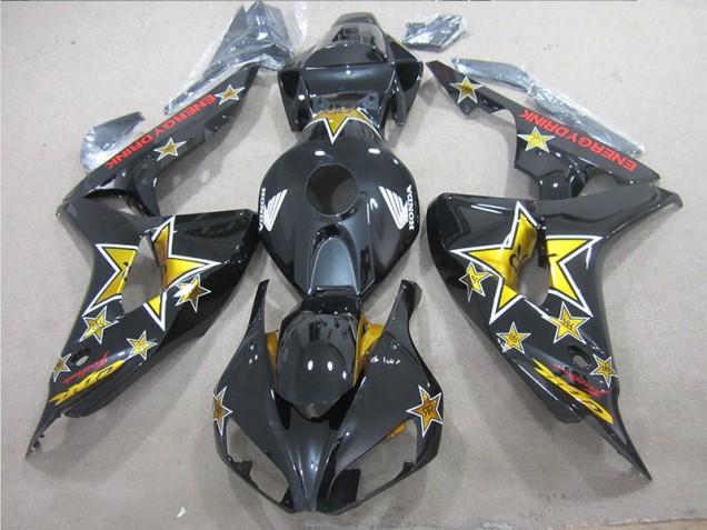 Loja Carenagem Moto Honda CBR 1000RR 06-07 - Preto Amarelo ENERGY Drink Loja Carenagem Moto Honda CBR 1000RR 06-07 - Preto Amarelo ENERGY Drink