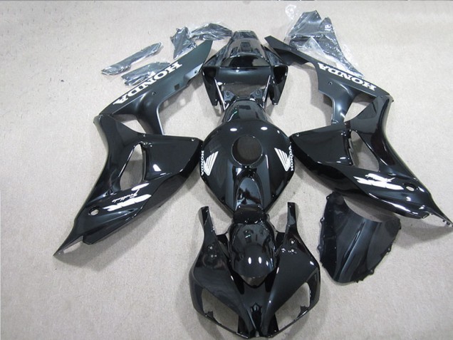 Loja Carenagem Moto Honda CBR 1000RR 06-07 - Preto Branco Decalque Loja Carenagem Moto Honda CBR 1000RR 06-07 - Preto Branco Decalque