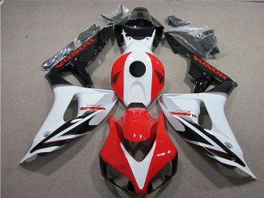 Loja Carenagem Moto Honda CBR 1000RR 06-07 - Preto Branco Vermelho Fireblade