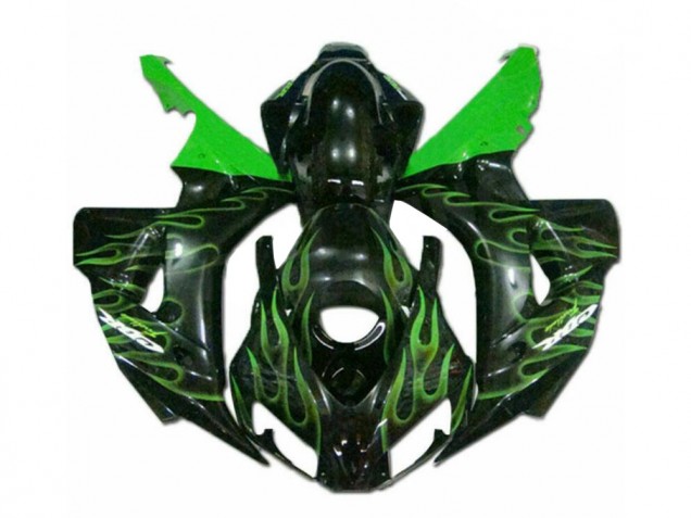 Loja Carenagem Moto Honda CBR 1000RR 06-07 - Verde Chama Preto Loja Carenagem Moto Honda CBR 1000RR 06-07 - Verde Chama Preto