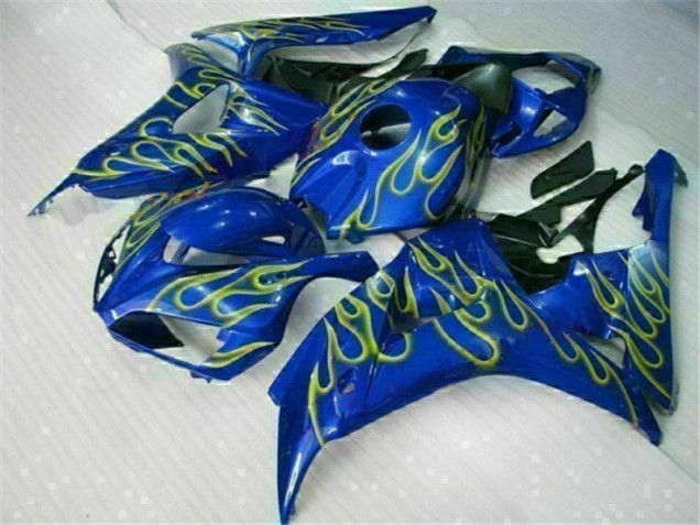 Loja Carenagem Moto Honda CBR 1000RR 08-11 - Amarelo Chama Azul Loja Carenagem Moto Honda CBR 1000RR 08-11 - Amarelo Chama Azul