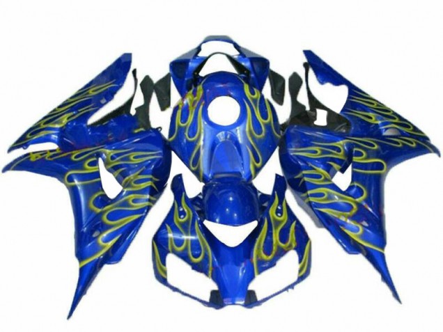 Loja Carenagem Moto Honda CBR 1000RR 08-11 - Amarelo Chama Azul Loja Carenagem Moto Honda CBR 1000RR 08-11 - Amarelo Chama Azul