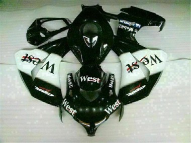 Loja Carenagem Moto Honda CBR 1000RR 08-11 - Branco Preto West