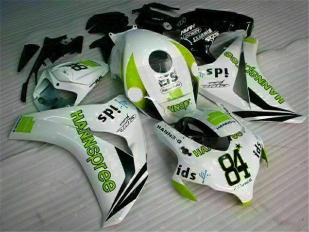 Loja Carenagem Moto Honda CBR 1000RR 08-11 - Branco Verde Hannspree 84