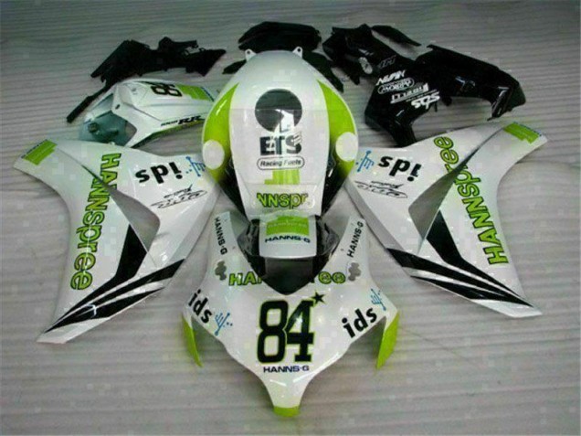 Loja Carenagem Moto Honda CBR 1000RR 08-11 - Branco Verde Hannspree 84