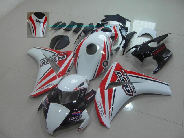 Loja Carenagem Moto Honda CBR 1000RR 08-11 - Branco Vermelho Rsd Loja Carenagem Moto Honda CBR 1000RR 08-11 - Branco Vermelho Rsd