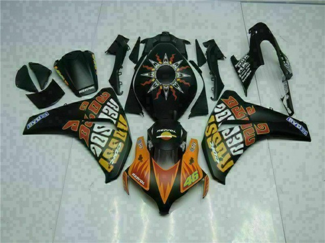 Loja Carenagem Moto Honda CBR 1000RR 08-11 - Laranja Preto Loja Carenagem Moto Honda CBR 1000RR 08-11 - Laranja Preto