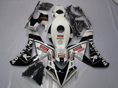 Loja Carenagem Moto Honda CBR 1000RR 08-11 - Preto Branco Denso Playboy