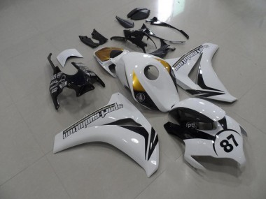 Loja Carenagem Moto Honda CBR 1000RR 08-11 - Preto & Branco & Ouro