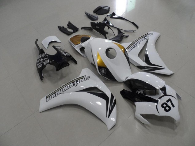 Loja Carenagem Moto Honda CBR 1000RR 08-11 - Preto & Branco & Ouro Loja Carenagem Moto Honda CBR 1000RR 08-11 - Preto & Branco & Ouro