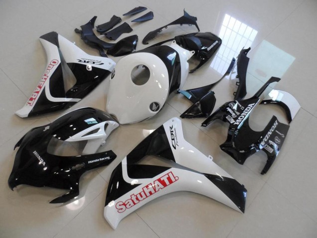 Loja Carenagem Moto Honda CBR 1000RR 08-11 - Preto Branco Satuhati Loja Carenagem Moto Honda CBR 1000RR 08-11 - Preto Branco Satuhati