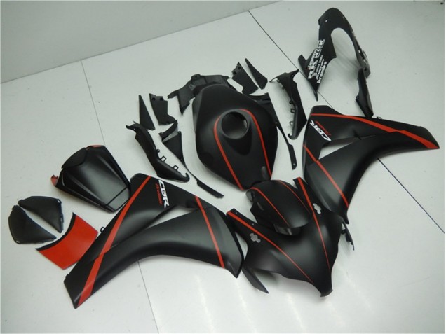 Loja Carenagem Moto Honda CBR 1000RR 08-11 - Preto Fosco Vermelho Loja Carenagem Moto Honda CBR 1000RR 08-11 - Preto Fosco Vermelho