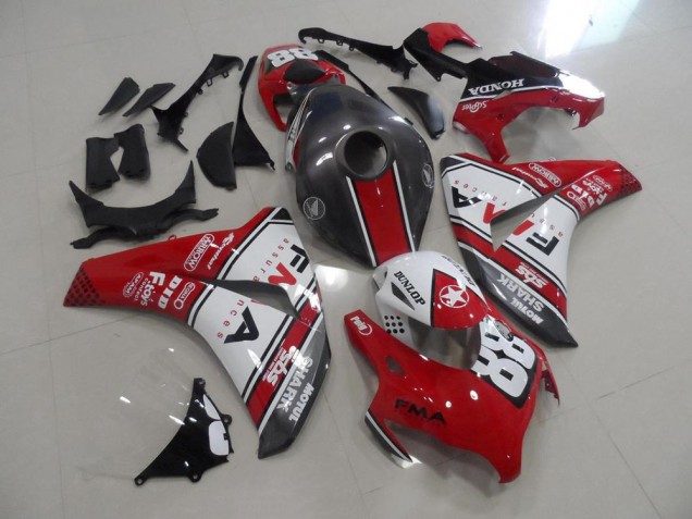 Loja Carenagem Moto Honda CBR 1000RR 08-11 - Vermelho & Cinzento Fma Loja Carenagem Moto Honda CBR 1000RR 08-11 - Vermelho & Cinzento Fma