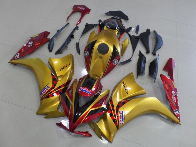 Loja Carenagem Moto Honda CBR 1000RR 12-16 - Ouro & Vermelho Escuro Loja Carenagem Moto Honda CBR 1000RR 12-16 - Ouro & Vermelho Escuro