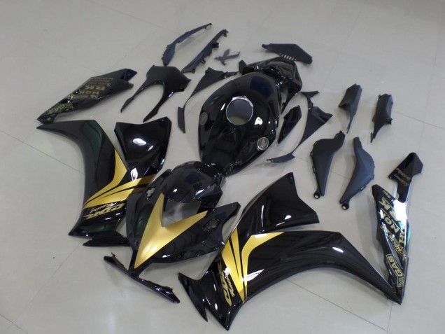 Loja Carenagem Moto Honda CBR 1000RR 12-16 - Preto Brilhante Ouro Adesivo Loja Carenagem Moto Honda CBR 1000RR 12-16 - Preto Brilhante Ouro Adesivo