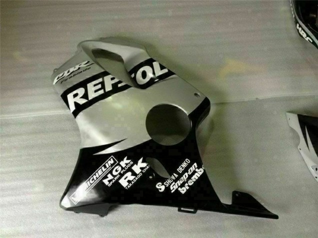 Loja Carenagem Moto Honda CBR 600 F4i 01-03 - Preto Prata Repsol Loja Carenagem Moto Honda CBR 600 F4i 01-03 - Preto Prata Repsol