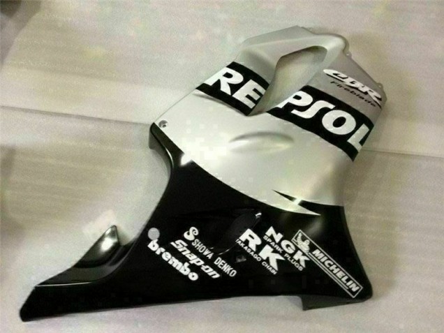 Loja Carenagem Moto Honda CBR 600 F4i 01-03 - Preto Prata Repsol Loja Carenagem Moto Honda CBR 600 F4i 01-03 - Preto Prata Repsol