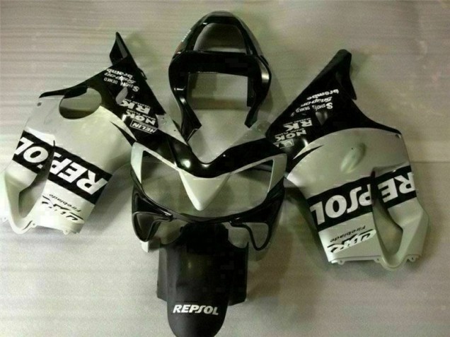 Loja Carenagem Moto Honda CBR 600 F4i 01-03 - Preto Prata Repsol Loja Carenagem Moto Honda CBR 600 F4i 01-03 - Preto Prata Repsol