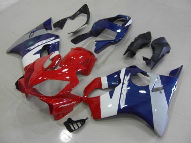 Loja Carenagem Moto Honda CBR 600 F4i 01-03 - Vermelho Azul Prata