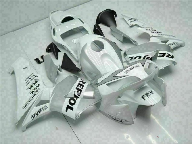 Loja Carenagem Moto Honda CBR 600RR 03-04 - Branco Prata Repsol Loja Carenagem Moto Honda CBR 600RR 03-04 - Branco Prata Repsol