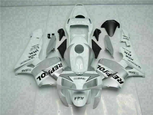 Loja Carenagem Moto Honda CBR 600RR 03-04 - Branco Prata Repsol Loja Carenagem Moto Honda CBR 600RR 03-04 - Branco Prata Repsol