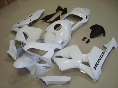Loja Carenagem Moto Honda CBR 600RR 03-04 - Branco Preto Decalque