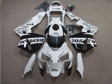Loja Carenagem Moto Honda CBR 600RR 03-04 - Branco Preto Repsol