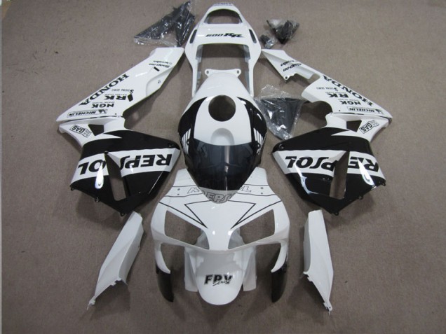 Loja Carenagem Moto Honda CBR 600RR 03-04 - Branco Preto Repsol Loja Carenagem Moto Honda CBR 600RR 03-04 - Branco Preto Repsol