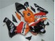 Loja Carenagem Moto Honda CBR 600RR 03-04 - Laranja Vermelho Preto Repsol