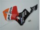 Loja Carenagem Moto Honda CBR 600RR 03-04 - Laranja Vermelho Preto Repsol