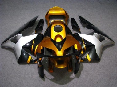 Loja Carenagem Moto Honda CBR 600RR 03-04 - Ouro Prata Preto