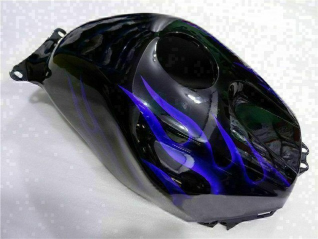 Loja Carenagem Moto Honda CBR 600RR 03-04 - Preto & Azul Chama Loja Carenagem Moto Honda CBR 600RR 03-04 - Preto & Azul Chama