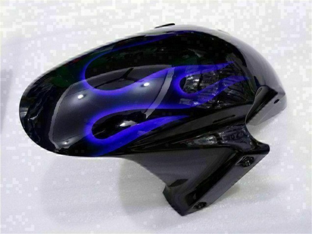 Loja Carenagem Moto Honda CBR 600RR 03-04 - Preto & Azul Chama Loja Carenagem Moto Honda CBR 600RR 03-04 - Preto & Azul Chama