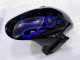 Loja Carenagem Moto Honda CBR 600RR 03-04 - Preto & Azul Chama Loja Carenagem Moto Honda CBR 600RR 03-04 - Preto & Azul Chama