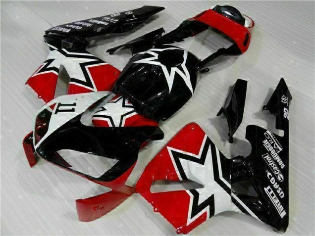 Loja Carenagem Moto Honda CBR 600RR 03-04 - Preto Branco 11 Loja Carenagem Moto Honda CBR 600RR 03-04 - Preto Branco 11