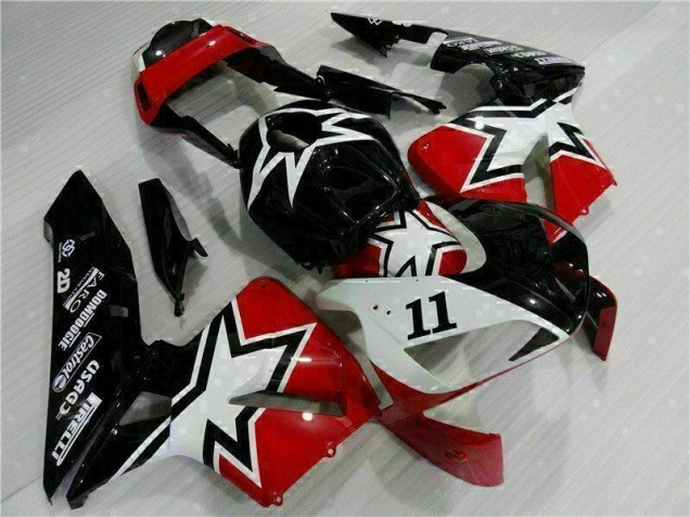 Loja Carenagem Moto Honda CBR 600RR 03-04 - Preto Branco 11 Loja Carenagem Moto Honda CBR 600RR 03-04 - Preto Branco 11