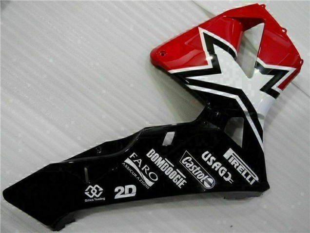 Loja Carenagem Moto Honda CBR 600RR 03-04 - Preto Branco 11 Loja Carenagem Moto Honda CBR 600RR 03-04 - Preto Branco 11