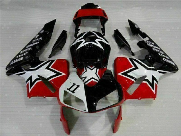 Loja Carenagem Moto Honda CBR 600RR 03-04 - Preto Branco 11 Loja Carenagem Moto Honda CBR 600RR 03-04 - Preto Branco 11