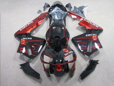 Loja Carenagem Moto Honda CBR 600RR 03-04 - Preto Vermelho RACARDI