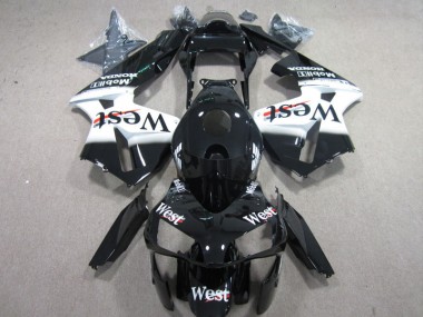 Loja Carenagem Moto Honda CBR 600RR 03-04 - West Branco Preto