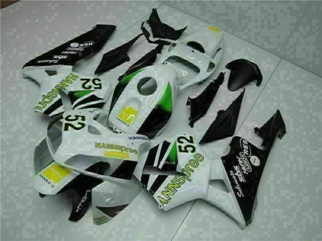 Loja Carenagem Moto Honda CBR 600RR 05-06 - Branco Amarelo Verde 52 Loja Carenagem Moto Honda CBR 600RR 05-06 - Branco Amarelo Verde 52