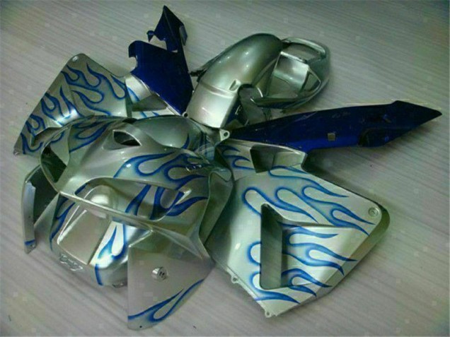 Loja Carenagem Moto Honda CBR 600RR 05-06 - Branco Azul Chama Loja Carenagem Moto Honda CBR 600RR 05-06 - Branco Azul Chama