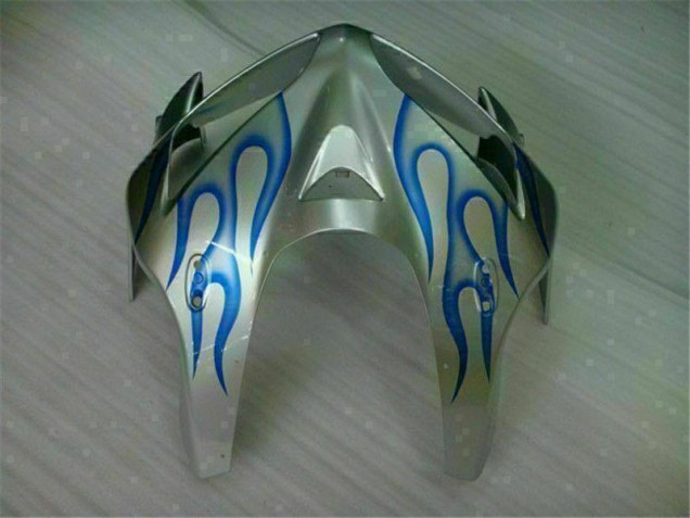 Loja Carenagem Moto Honda CBR 600RR 05-06 - Branco Azul Chama Loja Carenagem Moto Honda CBR 600RR 05-06 - Branco Azul Chama