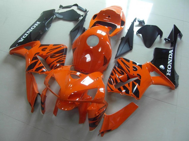 Loja Carenagem Moto Honda CBR 600RR 05-06 - Laranja Preto Chama Loja Carenagem Moto Honda CBR 600RR 05-06 - Laranja Preto Chama